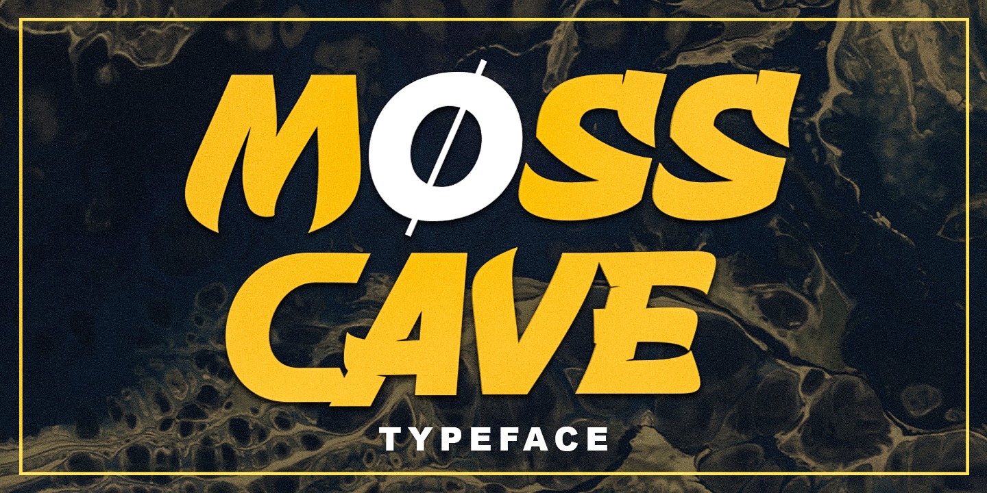 Beispiel einer Mosscave-Schriftart